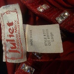 Red Strapless Prom Wedding Dress